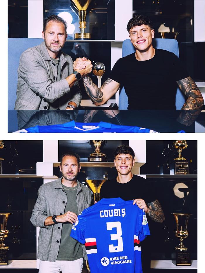 pg老虎机-库比斯将身穿桑普多利亚3号球衣